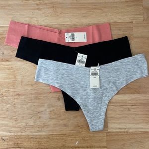 Set of 3 Aerie no show thong underwear
